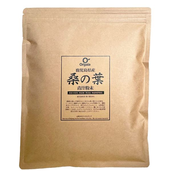 Orgaia Orgaia Mulberry Leaf Soup, Made in Kagoshima Prefecture, Improved, 15.9 oz (450 g), Organic Mulberry Leaf Powder, No Additives, No Staining Organic