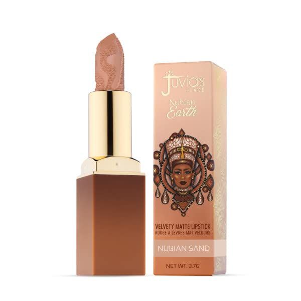 Juvia's Place Nubian Earth Matte Lipstick Nubian Sand - Hydrating Lipstick, Long-lasting Lipstick, Richly Pigmented Lip Makeup, Creamy Lipstick with Matte Finish, Beauty & Lip Care Product