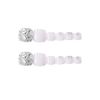Set of 24 for beautiful legs and coordination! Toenails, Silver White, Fake nails