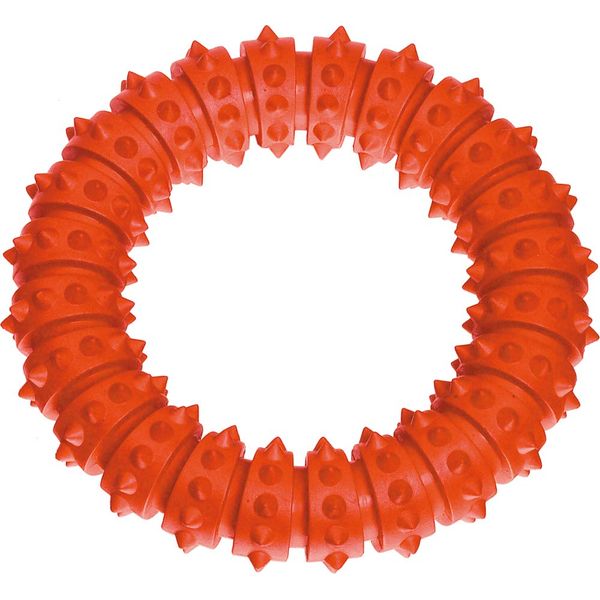 Karlie Boomer Rubber Aqua Ring, Large, Orange