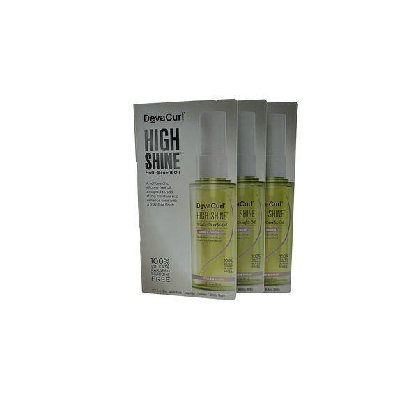 DevaCurl High Shine Multi Benefit Oil 0.17 OZ Set of 3