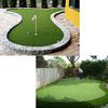 Putting Green Golf Mat 5FTX8FT-Golf Training Mat Sport Baseball Football Artificial Grass- Green Long Challenging Putter for Indoor/Outdoor