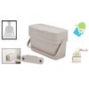 1 Gallon Compost Caddy with Adjustable Vent and Wide Opening for Easy Scraping