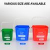 8 Quart Red&Green&Blue Detergent and Sanitizing Cleaning Bucket With 3pcs Cloth