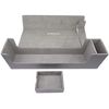 Docsmagic.de Premium Magnetic Tray Long Box Silver Large - Card Deck Storage