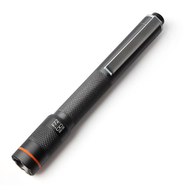 NICRON F72 F72 Nikron Pen Shaped LED Handy Light Hand Light Flashlight Black Zoom Compact Portable Clip Included Battery Operated Waterproof Mountain Climbing Disaster Power Outage Disaster Emergency