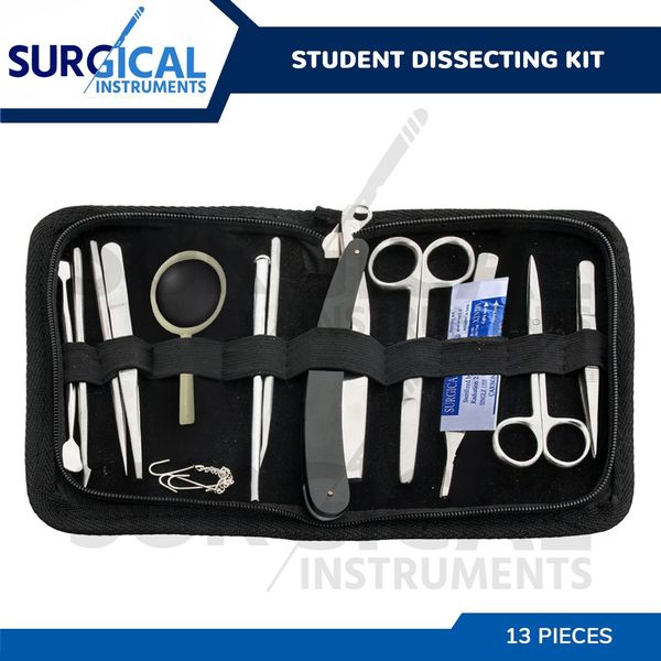 13 pcs Student Dissecting Box Surgical Medical Anatomy Instruments