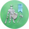 Medieval Knight Cutter Set - 5pc - Cake Decoration & Cupcake Topper Cutters