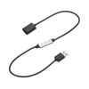sourcing map LED Strip Dimmer, DC 5V 6A Brightness Adjustable Controller Lamp Button Switch with USB Connectors for Single Color Strips, Dynamic Mode Black