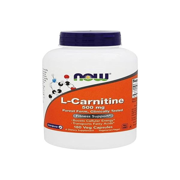 L-Carnitine 500 mg - 180 Veg Capsules by NOW