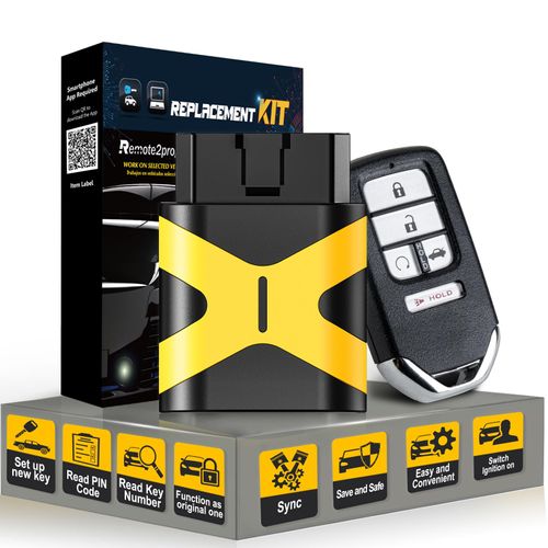 Remote2program Unlocked for Honda DIY Programming Smart Remote Key Fob Replacement for 2016-2018 Honda Accord with FCC: ACJ932HK1310A