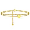 PROSTEEL Ankle Bracelets for Women Initial L Anklets