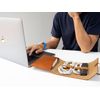 drip Apple Organizer (Brown) MacBook Accessories Pouch Small Storage Convenient Goods Cable Leather Leather