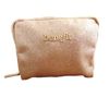 Benefit Makeup Bag in Sparkly Irridescent Rose Gold