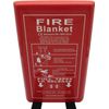 2 X FIRE BLANKET HOME SAFETY 1M X1M QUICK RELEASE PROTECTION KITCHEN OFFICE CASE