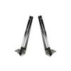 11'' Chrome Slatwall Wood Shelf Bracket Hanger Left Right Set Retail Display