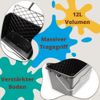 Empty Paint Bucket with Spout Scale Square Plastic Bucket Container 6 Litres Pack of 3