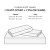 Duvet Cover Set, 600 Thread Count Cotton White and Navy Striped Patchwork Comforter Cover Set Reversible Quilt Cover (King, Greekn-Lump)