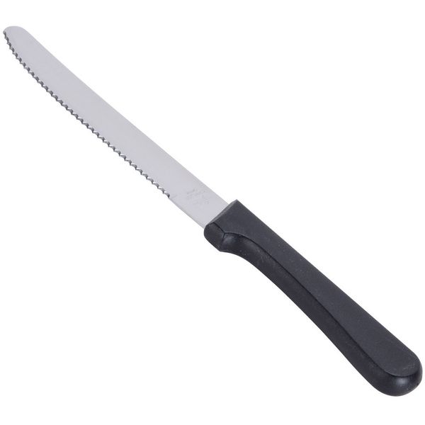 144  STEAK KNIVES 8.5" BLACK PLASTIC HANDLE FREE SHIPPING US ONLY