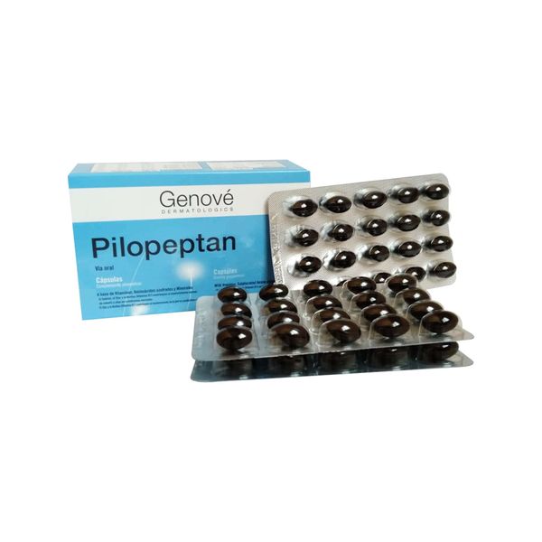 3 Pack Genové Pilopeptan 60 Capsules - Oral Treatment to Stop Hair Loss - Hair Regrowth Treatment For Women and Men - Spain