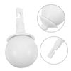FRCOLOR Hook Walking Tip Cane Rolling Assistive Tip White Blind Cane Rolling Ball for Mobility