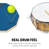 Donner Drum Practice Pad 8 Inches, Silent Practice Drum Pad 2-Sided With Drum Sticks - Blue