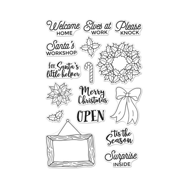 Hero Arts Santa's Door Accessories Stamp