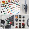 sourcing map Latching Metal Push Button Switch 16mm Mounting Dia 1NO Silver LED Light, High Head, 2pcs