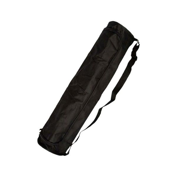 Women Men Yoga Mat Bag Sports Gym Bag Waterproof Oxford Fabric with Adjustable Strap, Oxford Cloth, Black