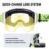 VOZAPOW Dirt Bike Goggles Replacement Lens (Yellow)