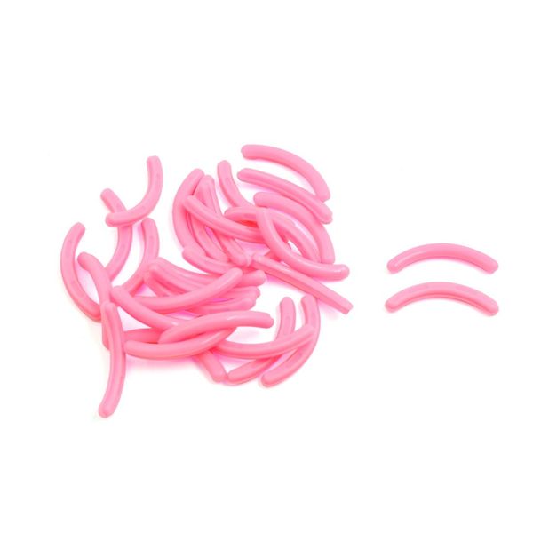 sourcingmap 30pcs Pink Soft Rubber Ladies Cosmetic Makeup Eyelash Curler Refill Replace Pads