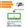 sourcing map 50Pcs Multi-Grip Rivet Jack Nut, M6-1.0x18.2 Carbon Steel Thread Screws