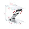 Laptop Stand, Ergonomic, Adjustable Height, Fits Laptops 10"-17" Silver, NEW!