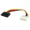 StarTech.com 6in 4 Pin Molex to SATA Power Cable Adapter