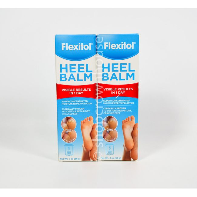 2 Flexitol HEEL BALM Super Concentrated Moisturizer & Exfoliator 2 oz