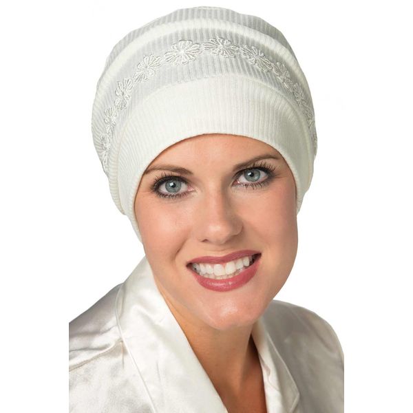 Headcovers Unlimited Eleanor Sleeping Cap for Women with Cancer, Chemo, and Hair Loss Black - Eleanor