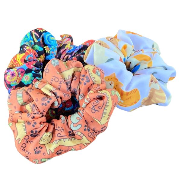 Cat Scrunchies for Kitty Lovers