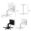 Home Accessories Self-Adhesive Waterproof 360° Rotating Folding Hook (Black 2 Packs)