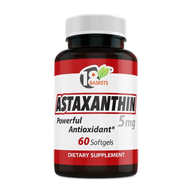 Astaxanthin Powerful Antioxidant Support 5mg 60 caps  Made In USA