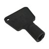 Hardware For You Ltd Meter Box Key Black Pack of 1 with Split Keyring
