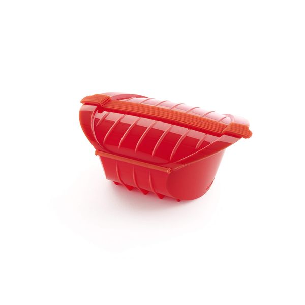 Lékué 500 ml Ogya Microwave Pot, Red