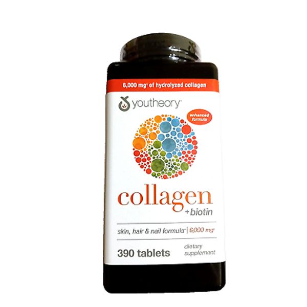 Youtheory Collagen + Biotin (390) tablets Exp 05/2026