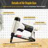 meite Pneumatic Upholstery Stapler with Long Muzzle Fine Wire Stapler MT7116LN