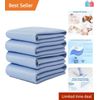 4 Pack 36" x 38" Large Absorbent Bed Pads - Eco-Friendly & Machine Washable