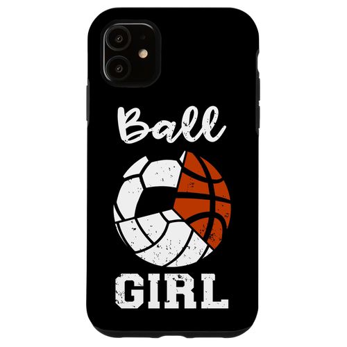 iPhone 11 Ball Girl Soccer Basketball Volleyball Funny Sport Girl Case
