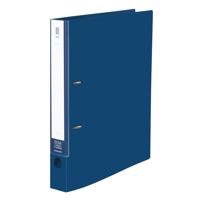 KOKUYO F-NE440DB NEOS A4 File Ring File, 2 Holes, Holds 330 Sheets, Navy