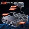 Multi Car Cigarette Lighter Socket Splitter USB C Fast Charger Power Adapter 12V