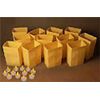 ORANGE LUMINARY BOX LIGHT SET W/ TEA LIGHTS - 1 SET - HALLOWEEN HOLIDAY