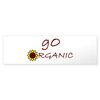 CafePress Go Organic 10"x3" Rectangle Bumper Sticker Car Decal