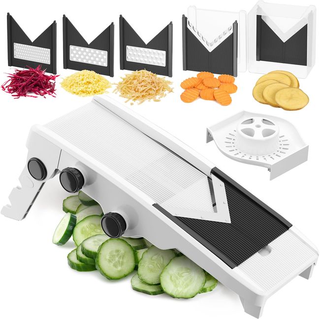 Kitchen Safe Mandoline Slicer Chopper Vegetable Cutter Thickness Adjustable  New